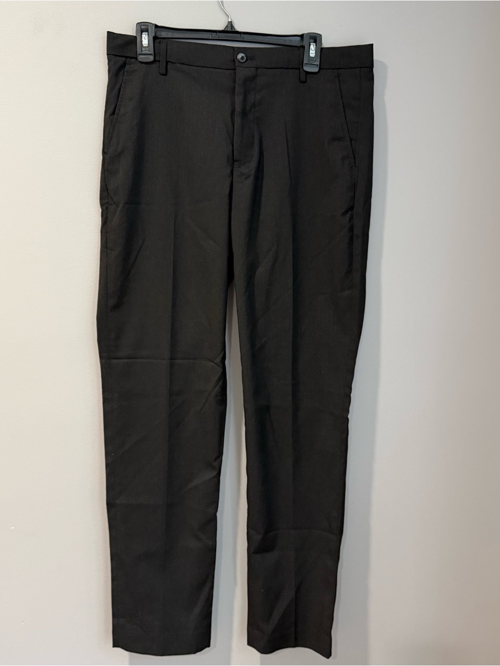 Men's Daniel Hechter Black Stretch Dress Pants